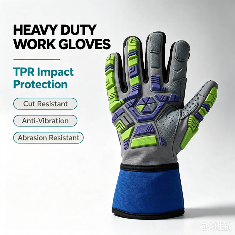 Work Glove Impact - Heavy Duty Work Safety Glove, TPR