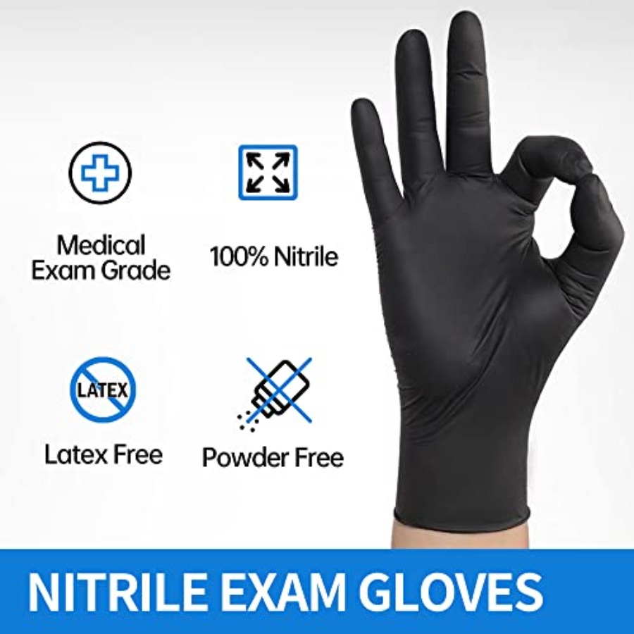 Medical Black Nitrile Exam Glo - Exam Glove Nitrile ulasan dan harga