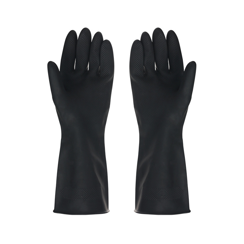 1 Pair Black Gloves Home Washi - Dish Glove Rubber ulasan dan harga