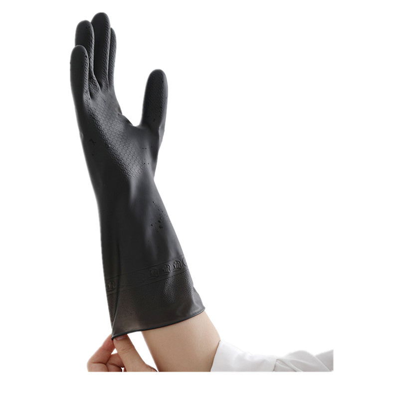 1 Pair Black Gloves Home Washi - Dish Glove Rubber ulasan dan harga