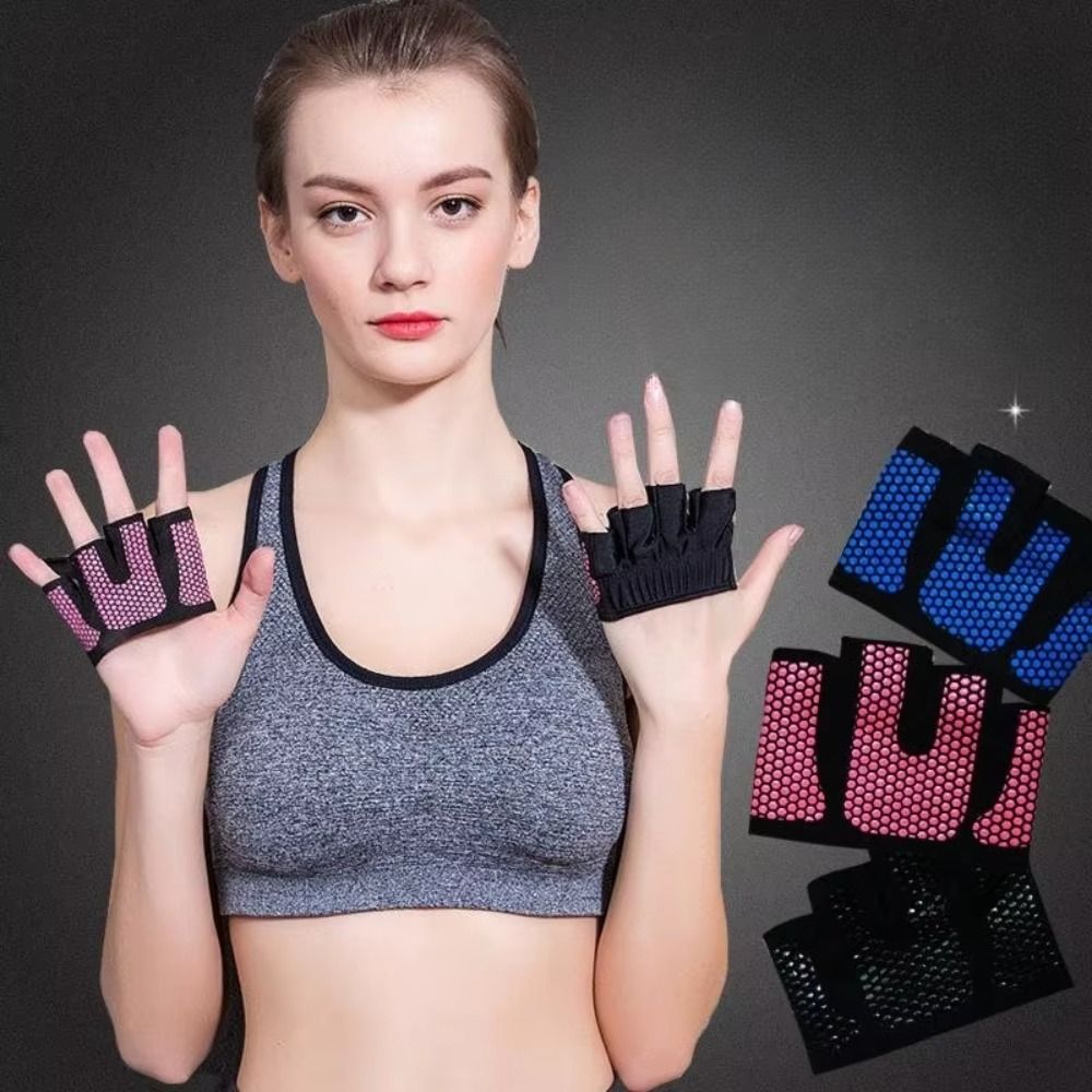 1 pair Breathable Gym Half Fin - Workout Glove Gym ulasan dan harga