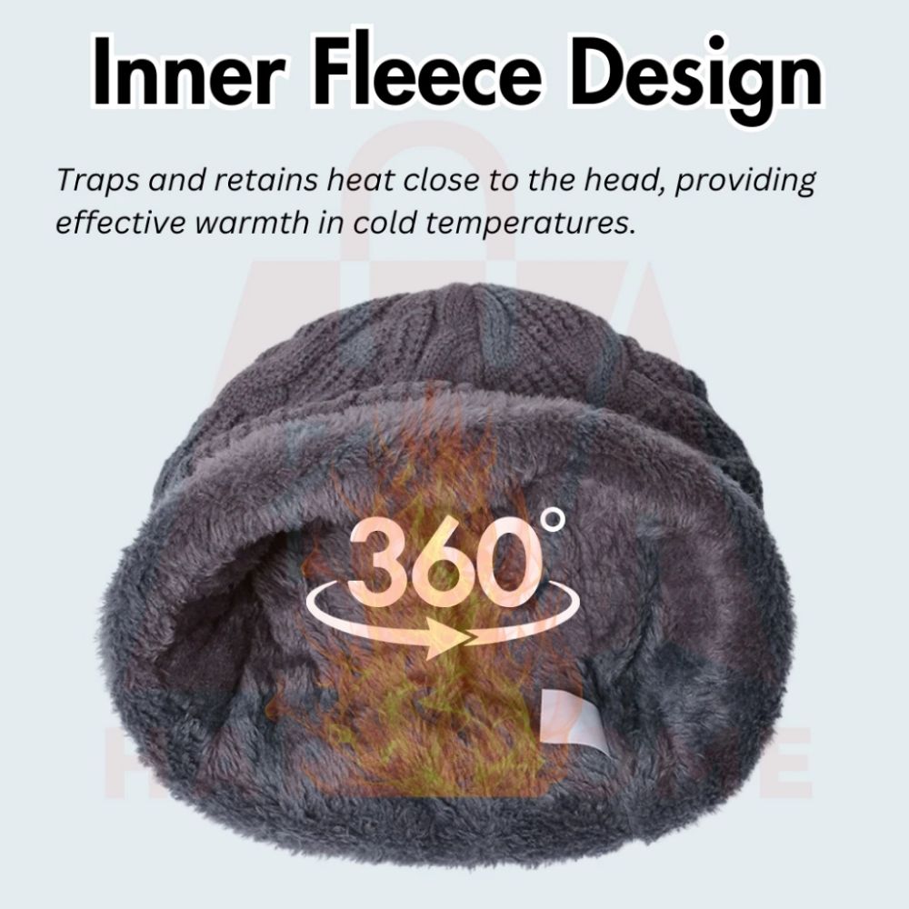 3pcs Hiking Solid Color Hat Sc - Wool Glove Lined ulasan dan harga