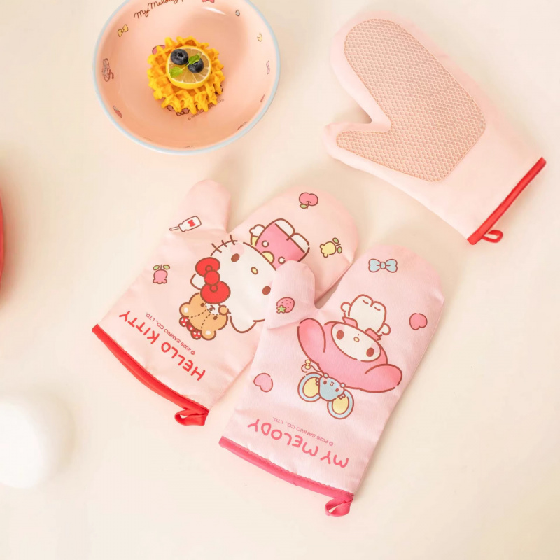 Hello Kitty Kuromi Silicone Gl - Oven Mitt Silicone ulasan dan harga