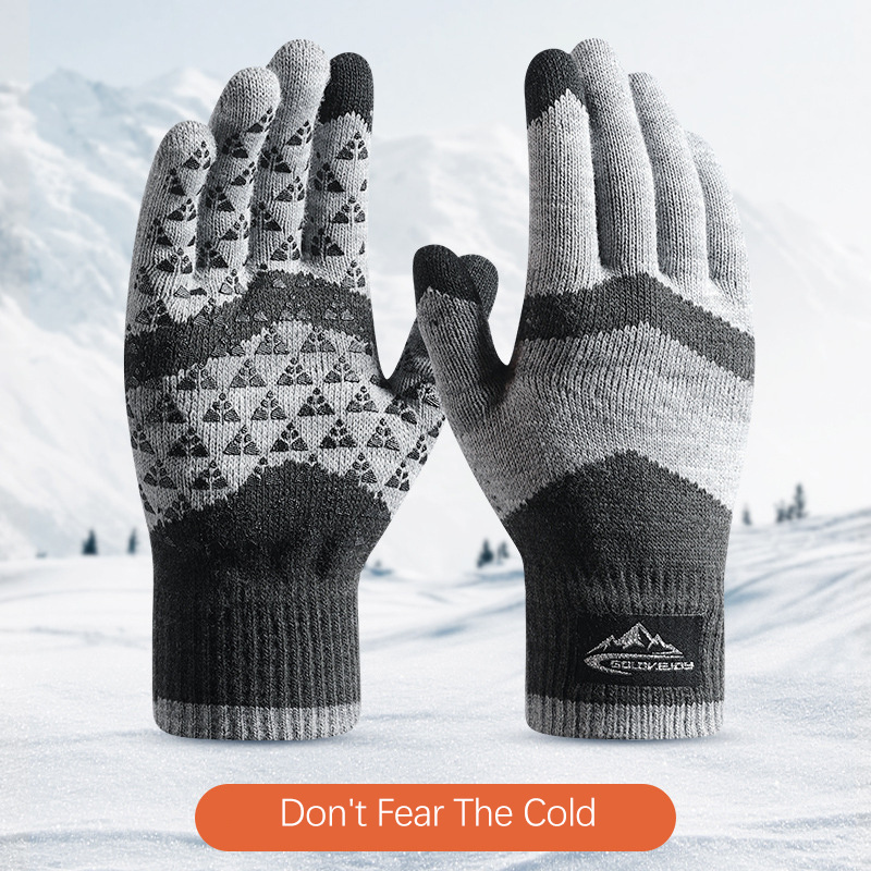 Unisex Winter Warm Knit Gloves - Winter Glove Insulated ulasan dan harga