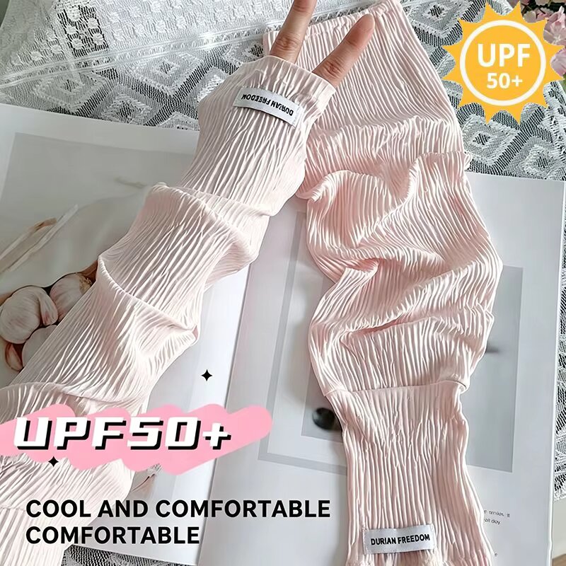 Summer Loose Ice Silk Uv Prote - Fingerless Glove Knit ulasan dan harga