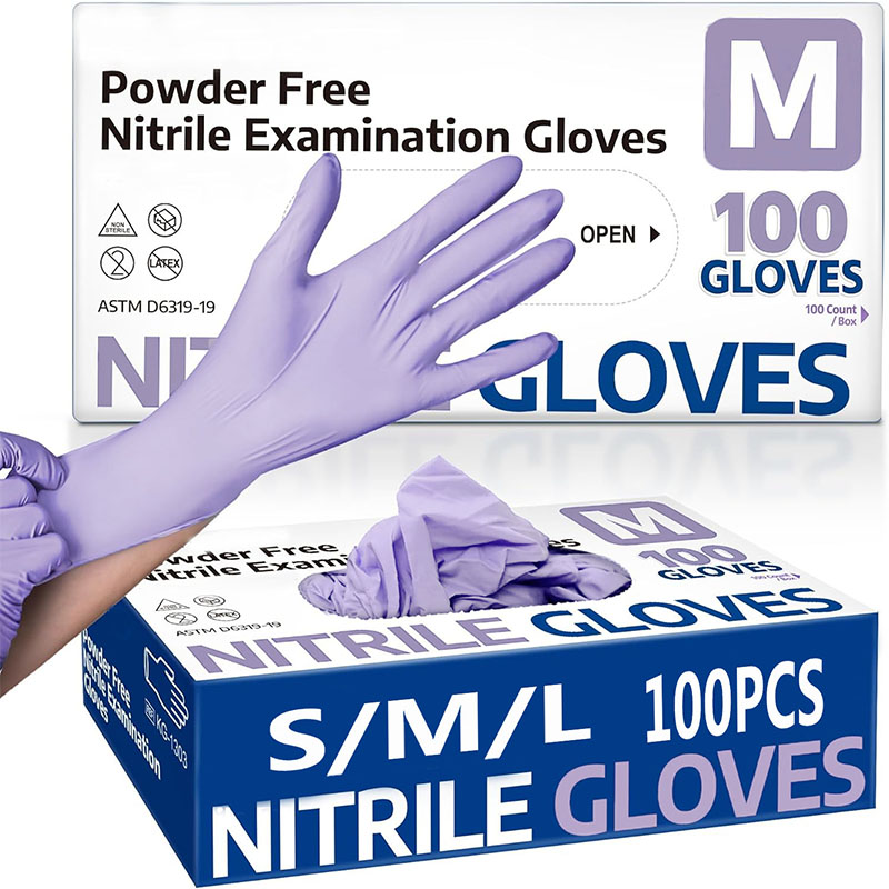 10/20/50/100PCS Purple Disposa - Nitrile Mechanic Glove ulasan dan harga