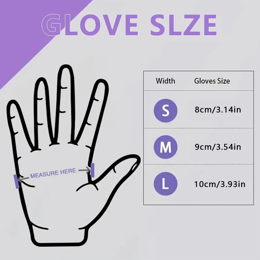 10/20/50/100PCS Purple Disposa - Nitrile Mechanic Glove ulasan dan harga