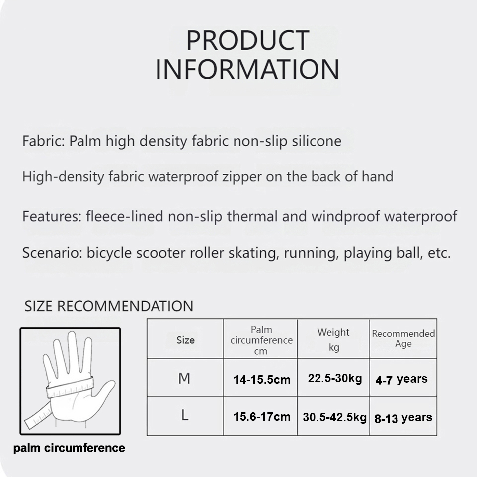 GTUBIKE Children's Gloves Warm - Ski Glove Waterproof ulasan dan harga