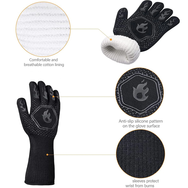 1 Pair Oven Gloves, Oven Mitts - Oven Mitt Silicone ulasan dan harga