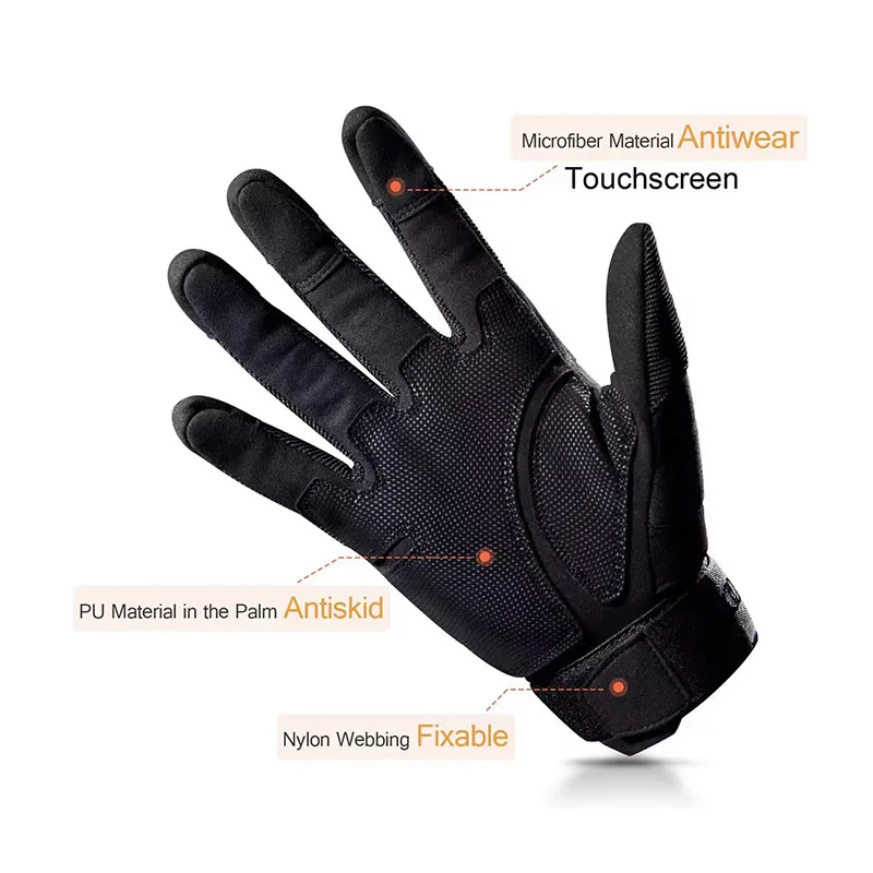 Men's Full Finger Tactical Glo - Motorcycle Glove Knuckle ulasan dan harga