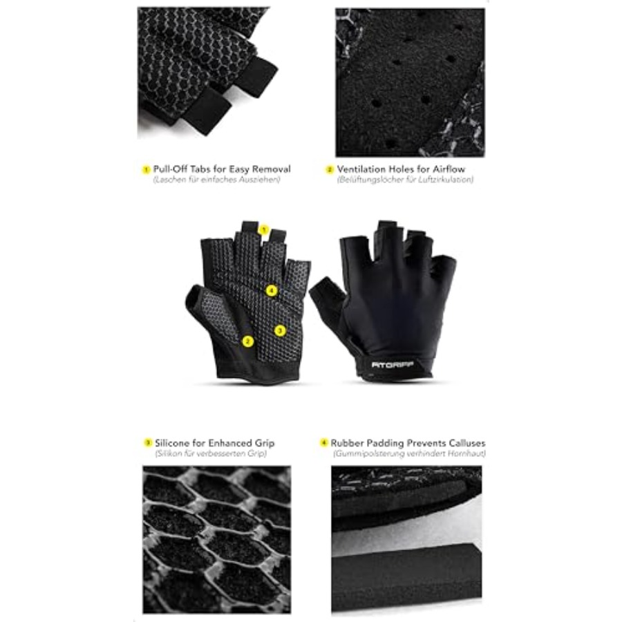 ® Workout Gloves Padded for Me - Workout Glove Gym ulasan dan harga