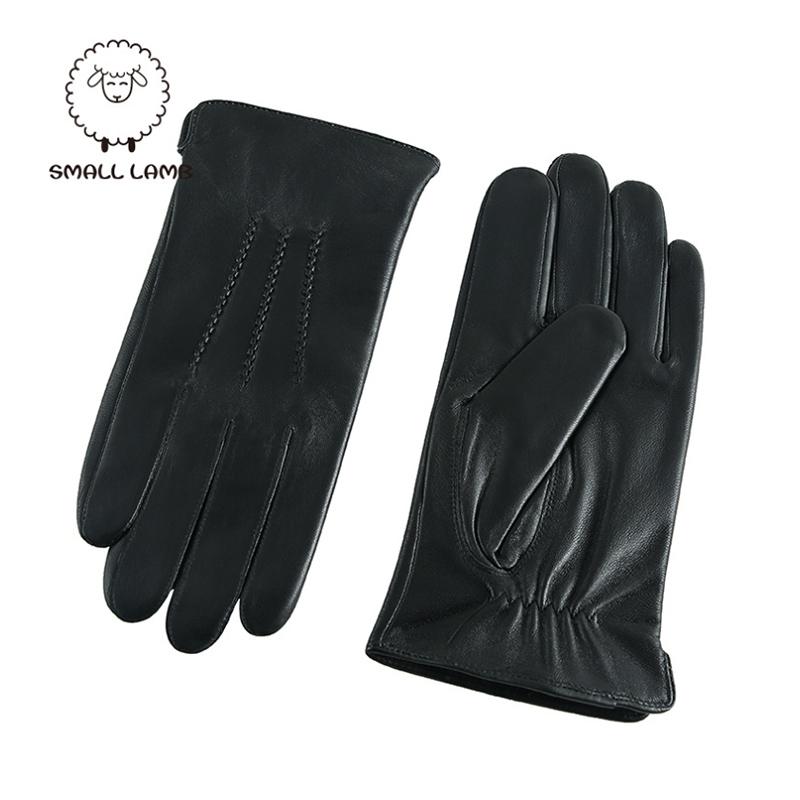 Winter Genuine Sheepskin Leath - Wool Glove Lined ulasan dan harga