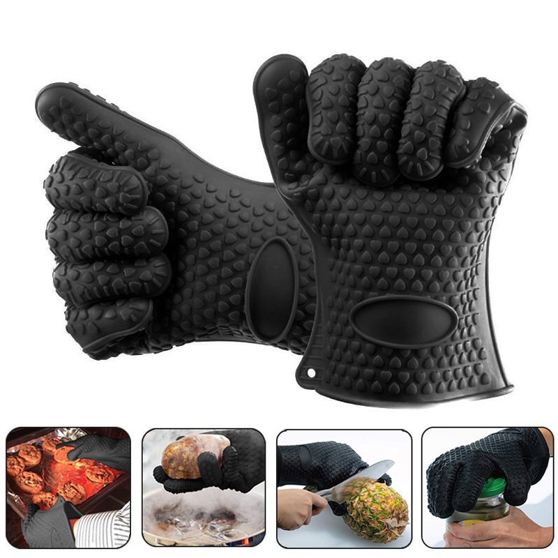 1/2Pcs Oven Mitts Baking Glove - Rubber Glove Cleaning ulasan dan harga