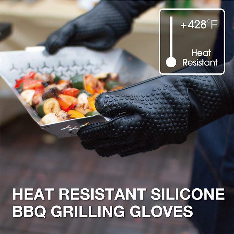 1/2Pcs Oven Mitts Baking Glove - Rubber Glove Cleaning ulasan dan harga