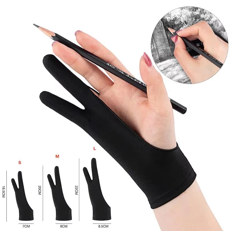 S/M/L Two-Finger Drawing Glove - Touchscreen Glove Capacitive ulasan dan harga