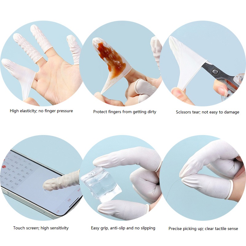 100/200PCS Powder Free Anti-Sl - Latex Disposable Glove ulasan dan harga