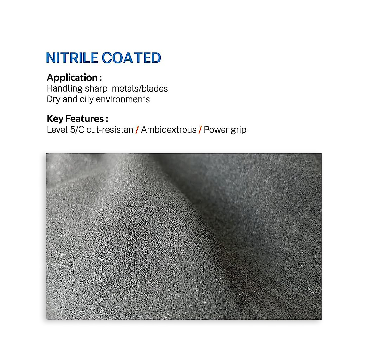 1/3Pair, Level 5Cut-Resistant  - Nitrile Mechanic Glove ulasan dan harga