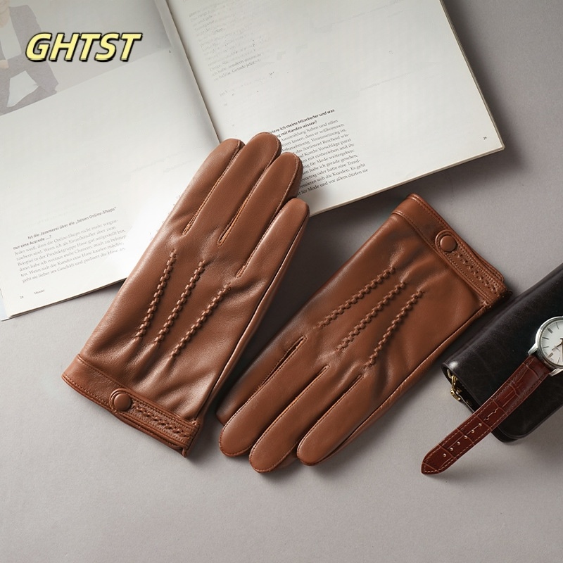 2025 New Men Winter Genuine Le - Leather Driving Glove ulasan dan harga