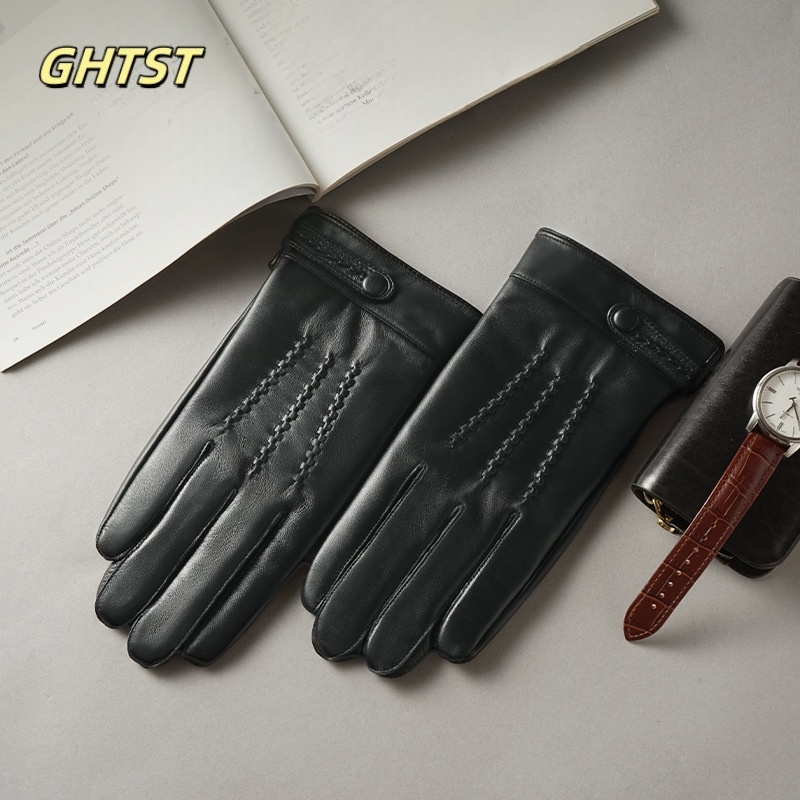 2025 New Men Winter Genuine Le - Leather Driving Glove ulasan dan harga