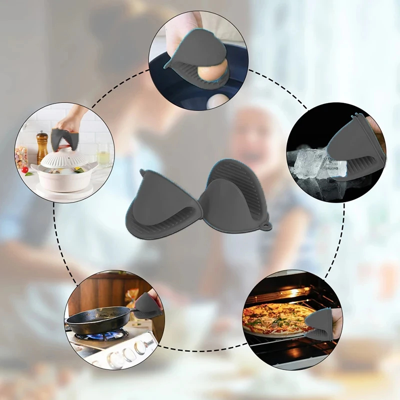 2pcs Mini Oven Gloves Silicone - Oven Mitt Silicone ulasan dan harga
