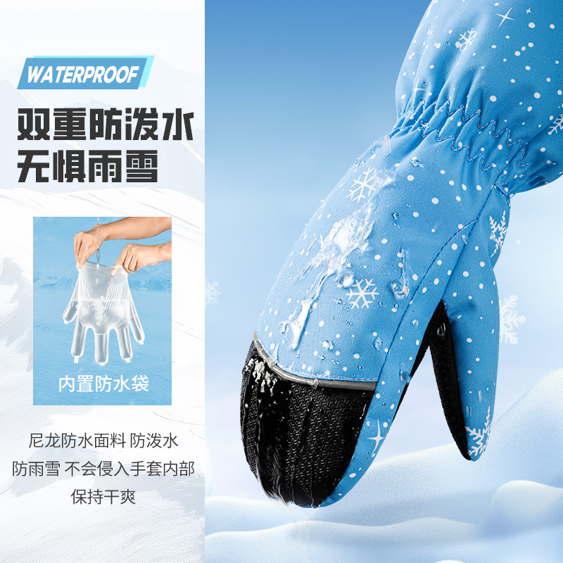 Kids Ski Gloves Winter Warm Wa - Ski Glove Waterproof ulasan dan harga