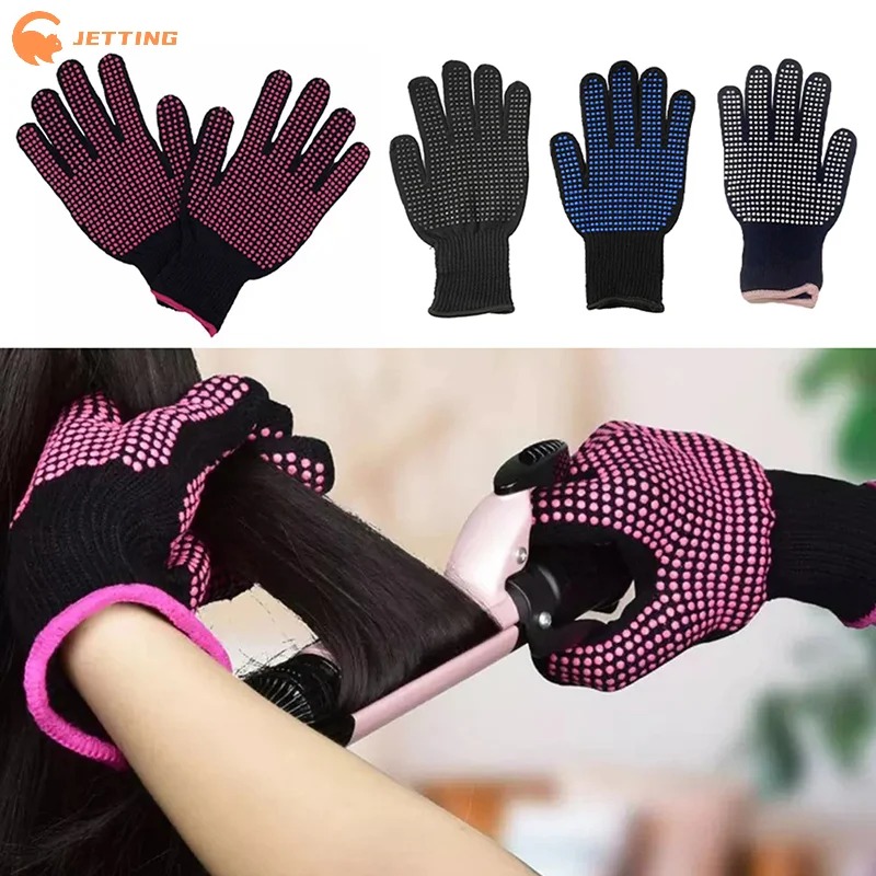 1Pcs Hair Salon Styling Gloves - Heat Resistant Glove ulasan dan harga