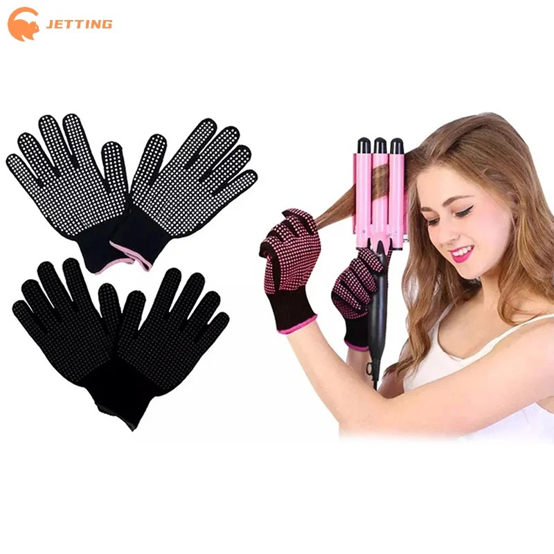 1Pcs Hair Salon Styling Gloves - Heat Resistant Glove ulasan dan harga