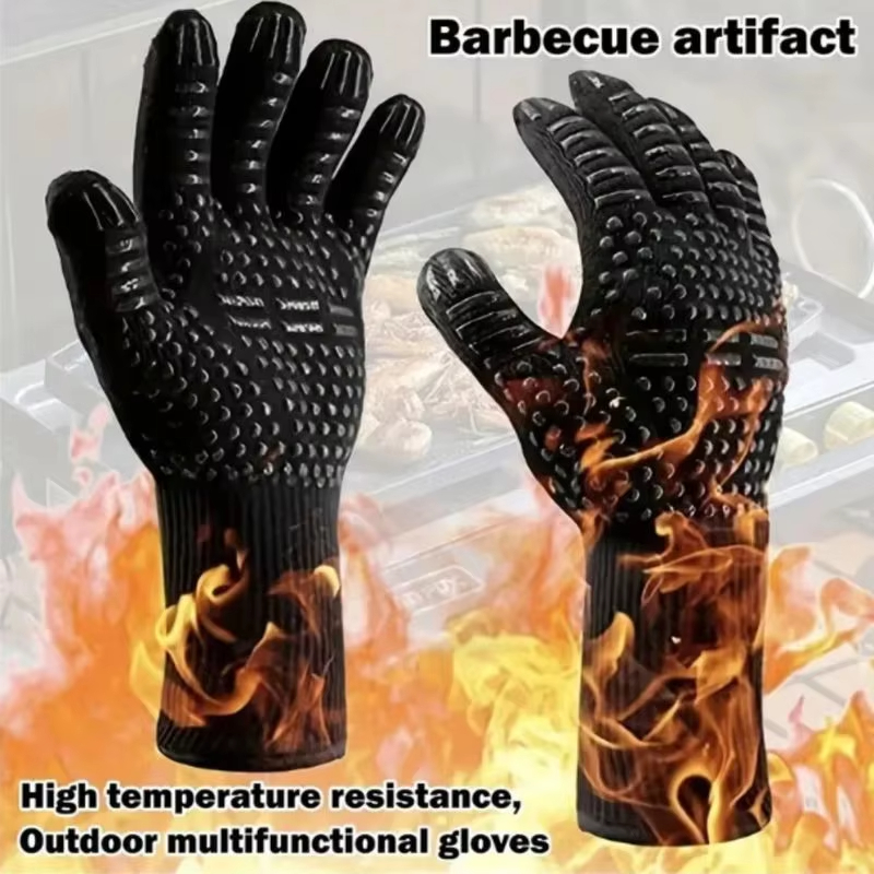 One Piece BBQ Gloves High Temp - Oven Mitt Silicone ulasan dan harga