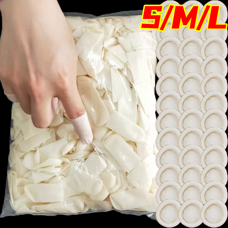 50-200pc Non-slip Fingers Cove - Rubber Glove Cleaning ulasan dan harga