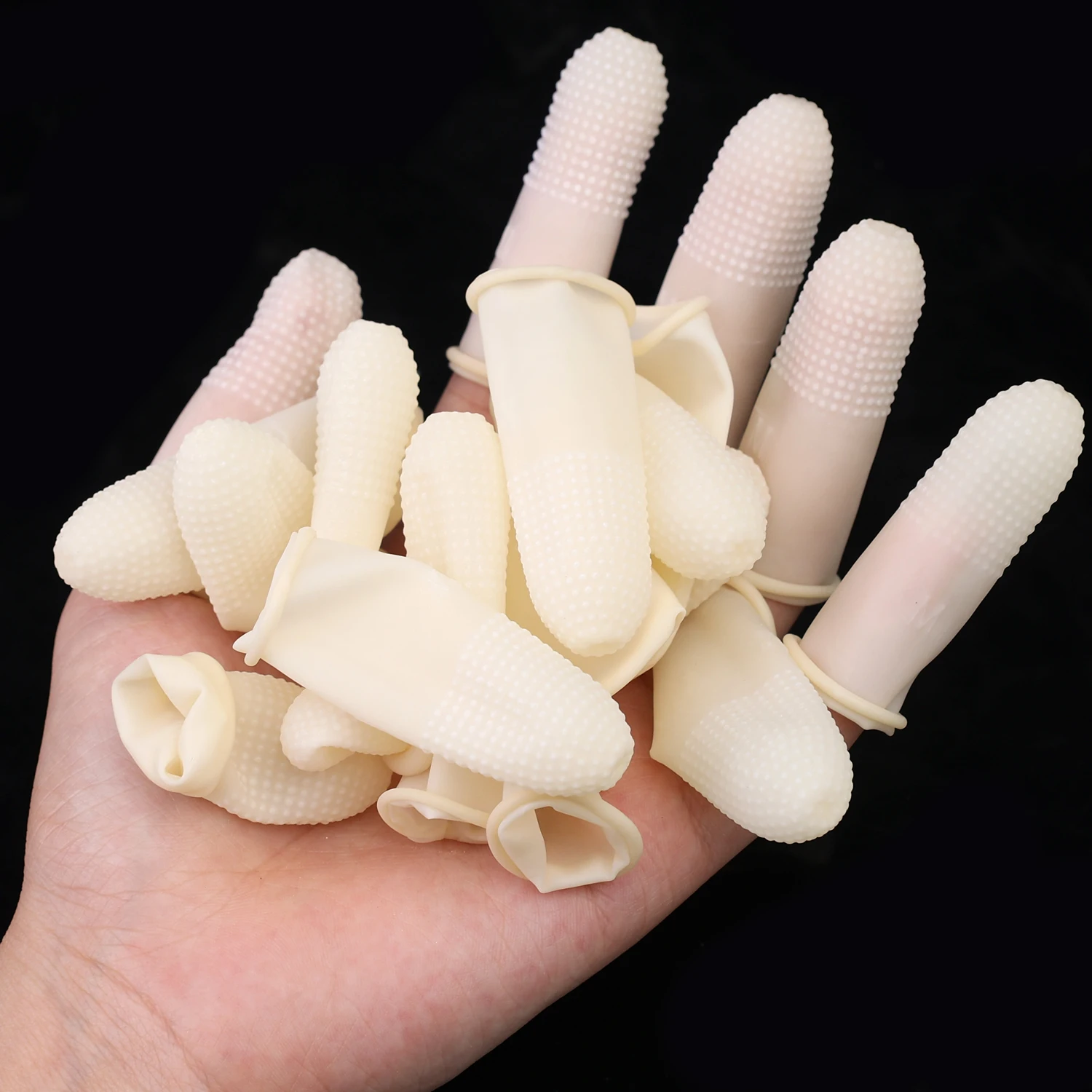 50-200pc Non-slip Fingers Cove - Rubber Glove Cleaning ulasan dan harga