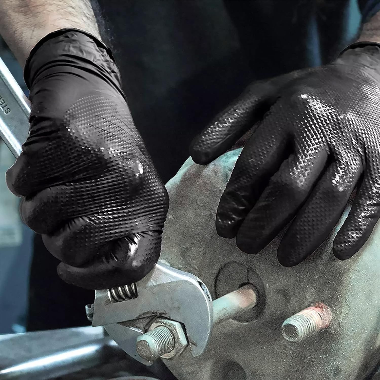 Black Nitrile Gloves Disposabl - Nitrile Mechanic Glove ulasan dan harga