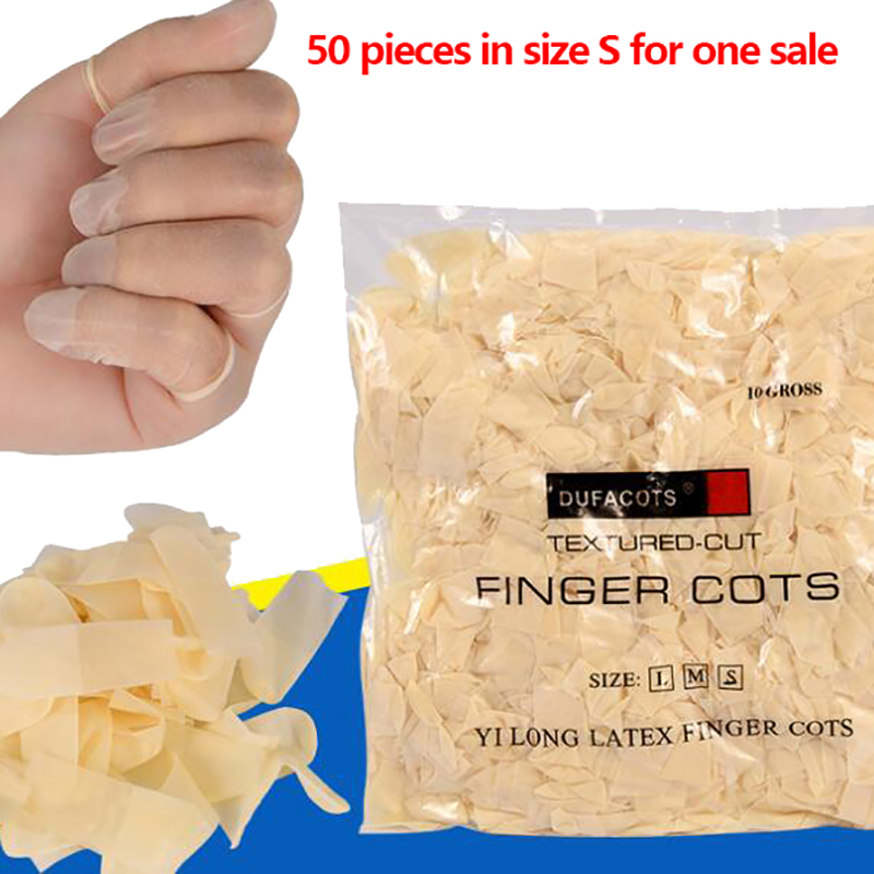 50pcs/pack Disposable Latex Fi - Latex Disposable Glove ulasan dan harga