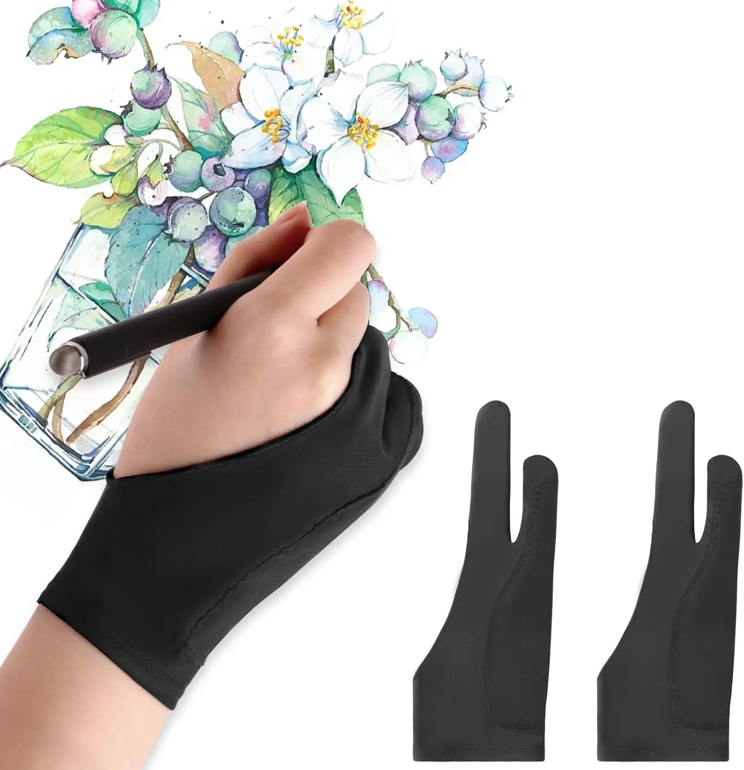 S/M/L Anti-touch Gloves Two-Fi - Touchscreen Glove Capacitive ulasan dan harga