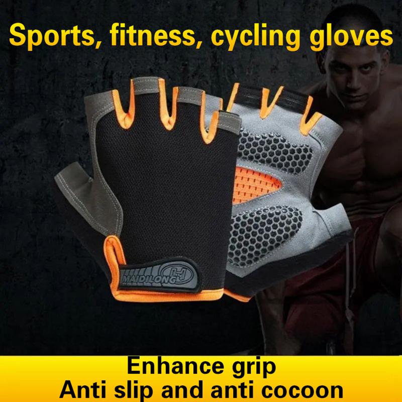 Hot Half Finger Cycling Gloves - Cycling Glove Padded ulasan dan harga