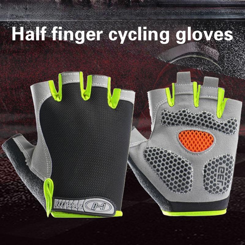 Hot Half Finger Cycling Gloves - Cycling Glove Padded ulasan dan harga