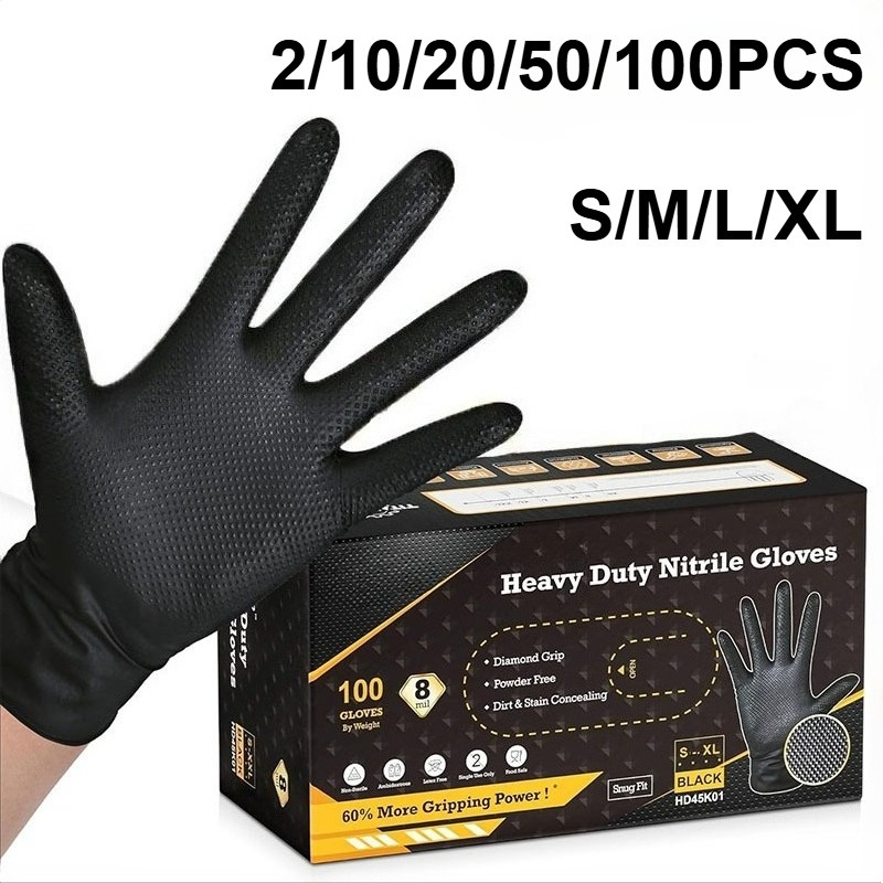 2-100PCS 8mil Heavy Duty Indus - Nitrile Mechanic Glove ulasan dan harga