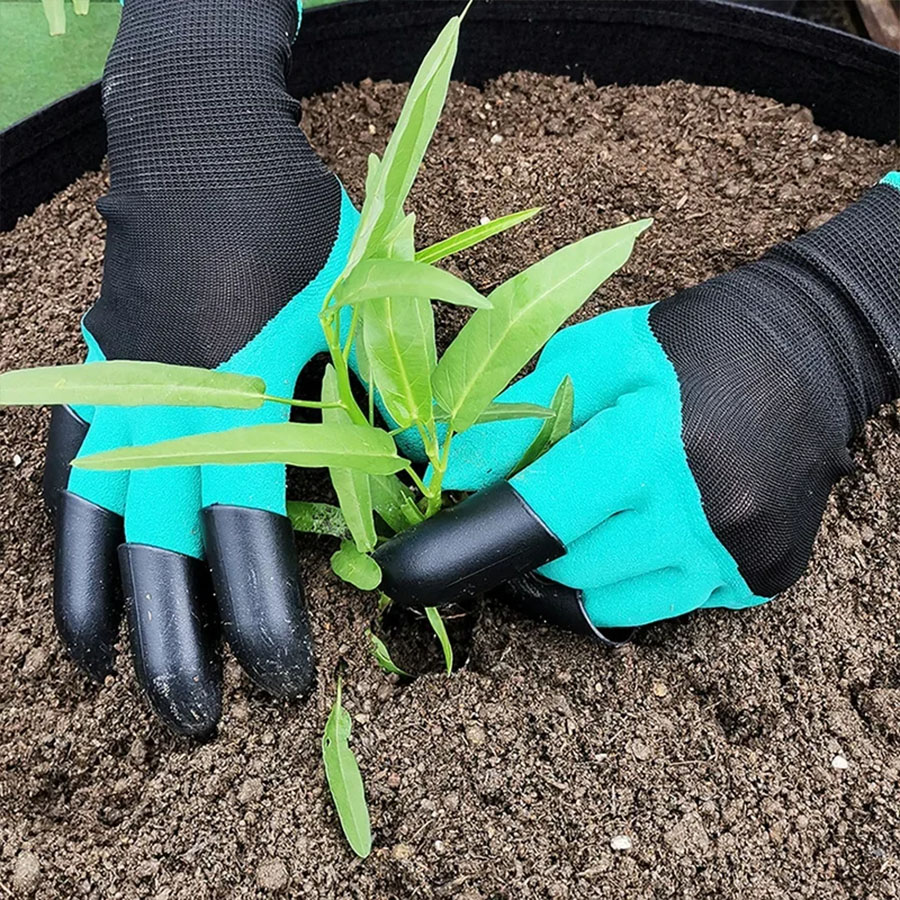 1Pair Gardening Gloves with Cl - Gardening Glove Waterproof ulasan dan harga