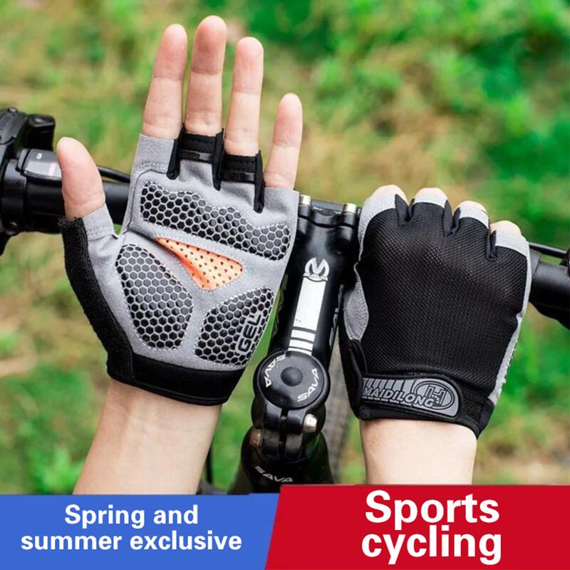 Half Finger Cycling Gloves Men - Cycling Glove Padded ulasan dan harga