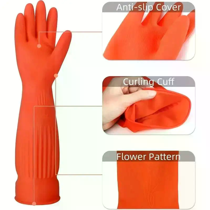 Long Reusable Rubber Dishwashi - Dish Glove Rubber ulasan dan harga