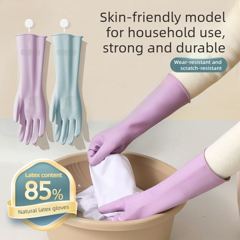 Latex Dish Washing Gloves,with - Dish Glove Rubber ulasan dan harga