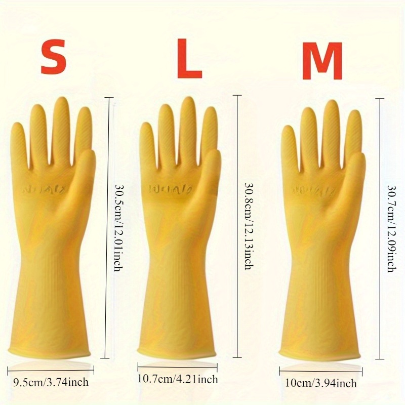 1Pairs(2pcs) Rubber Gloves Was - Dish Glove Rubber ulasan dan harga
