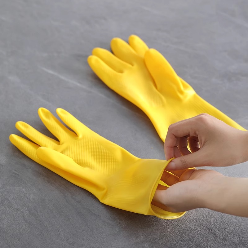 3 Pairs of Household Gloves Ho - Dish Glove Rubber ulasan dan harga