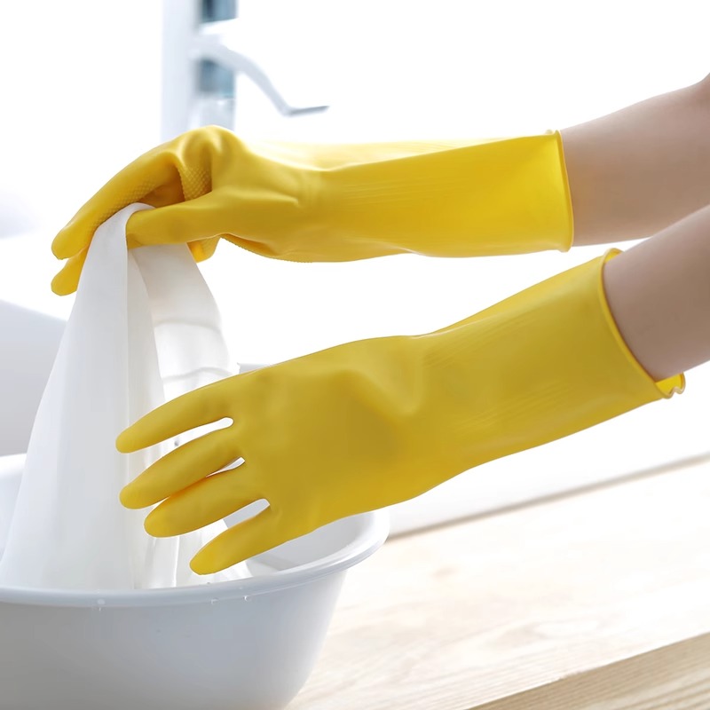 3 Pairs of Household Gloves Ho - Dish Glove Rubber ulasan dan harga