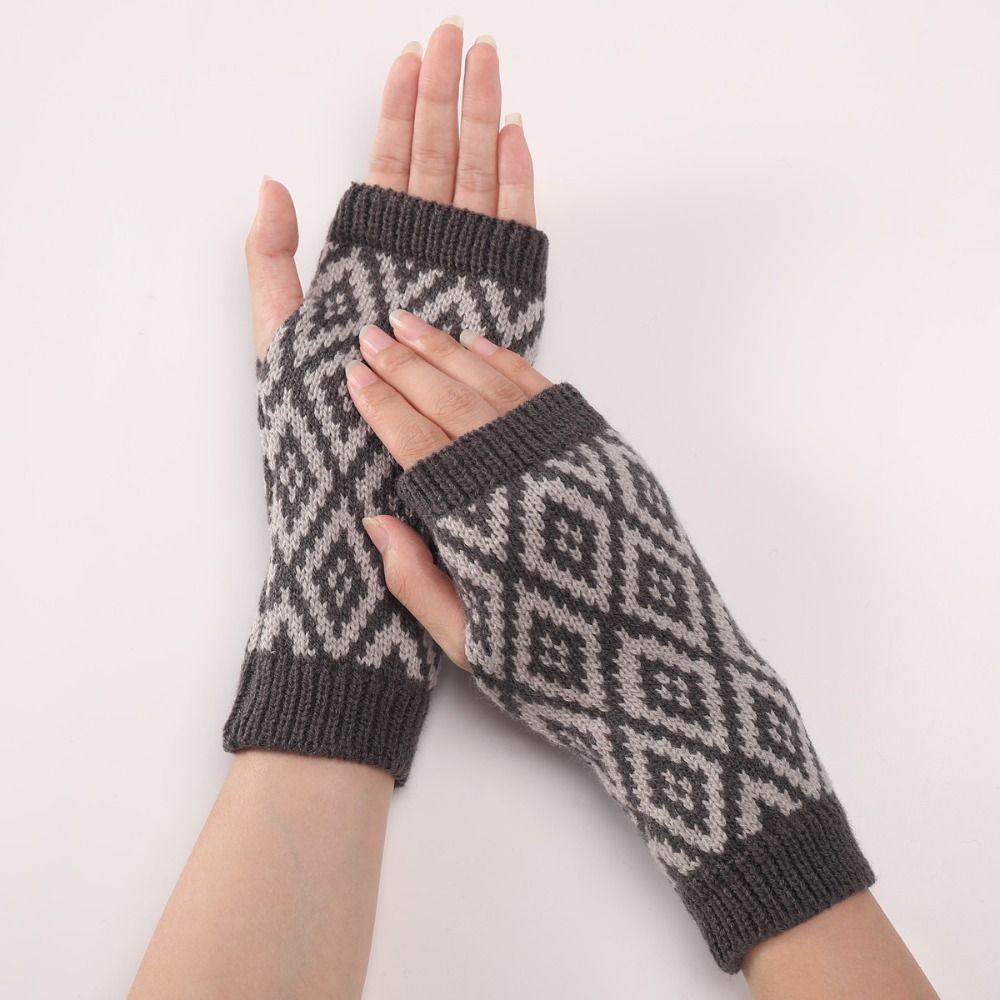 Fingerless Wrist Gloves Fashio - Fingerless Glove Knit ulasan dan harga
