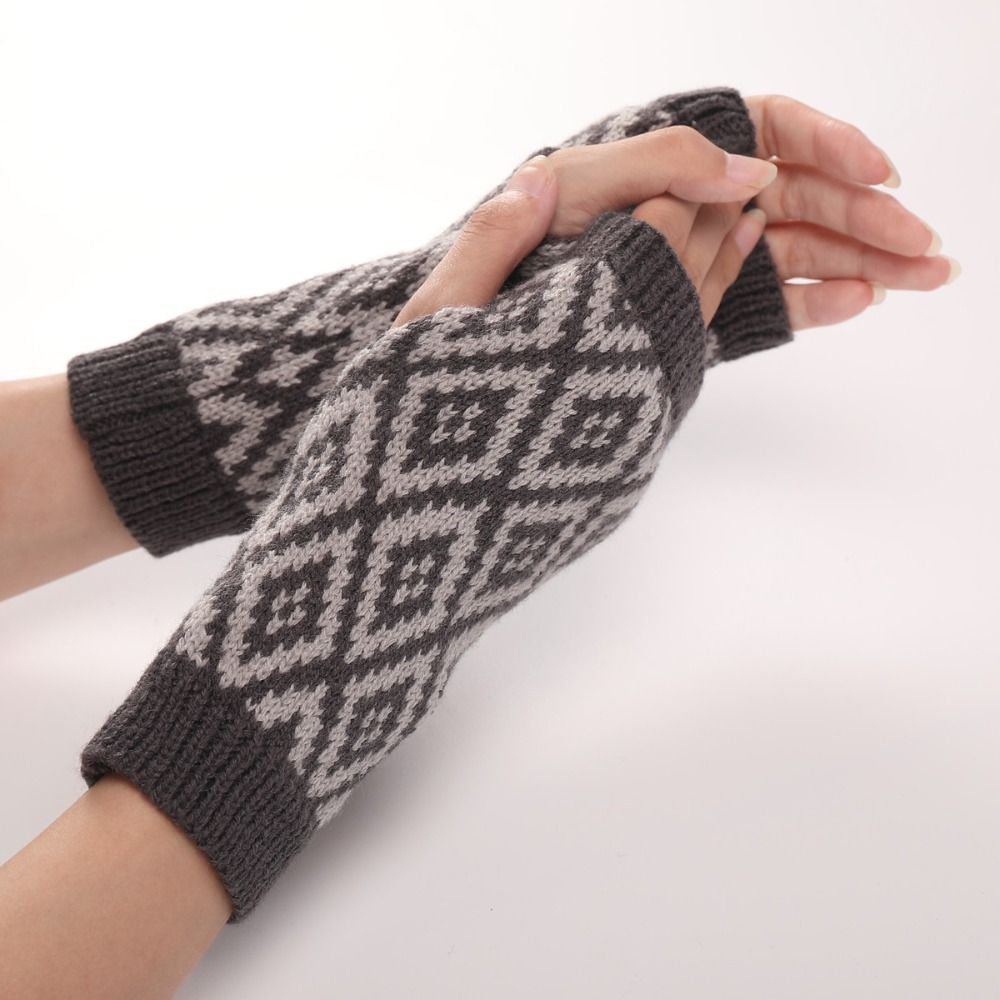 Fingerless Wrist Gloves Fashio - Fingerless Glove Knit ulasan dan harga