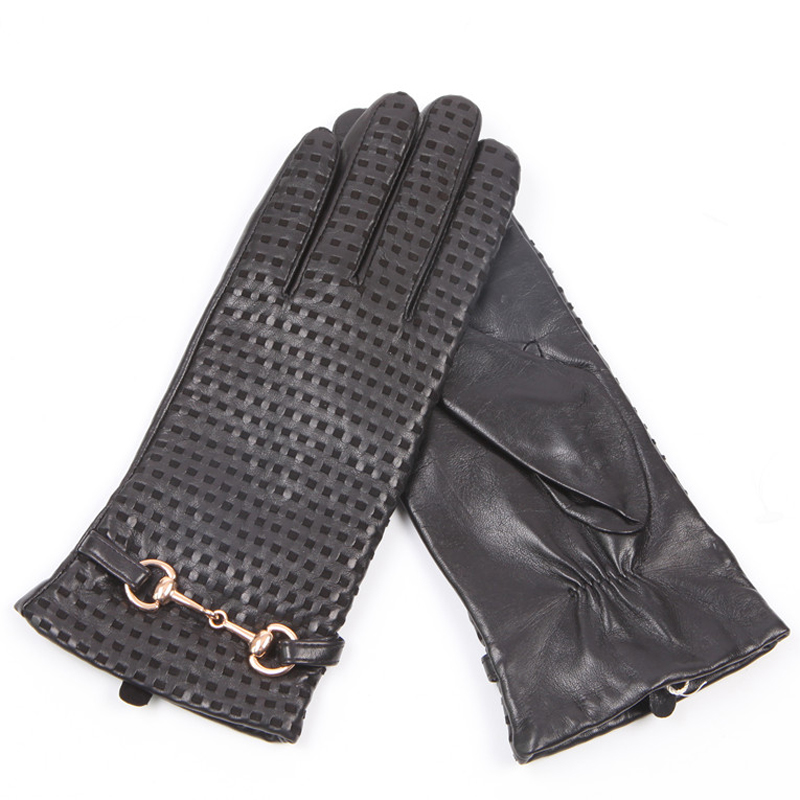 Real Leather Gloves Female The - Wool Glove Lined ulasan dan harga