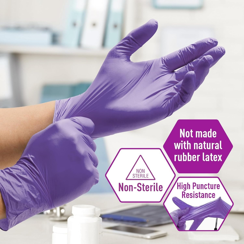 Soft Max Purple Nitrile Gloves - Exam Glove Nitrile ulasan dan harga