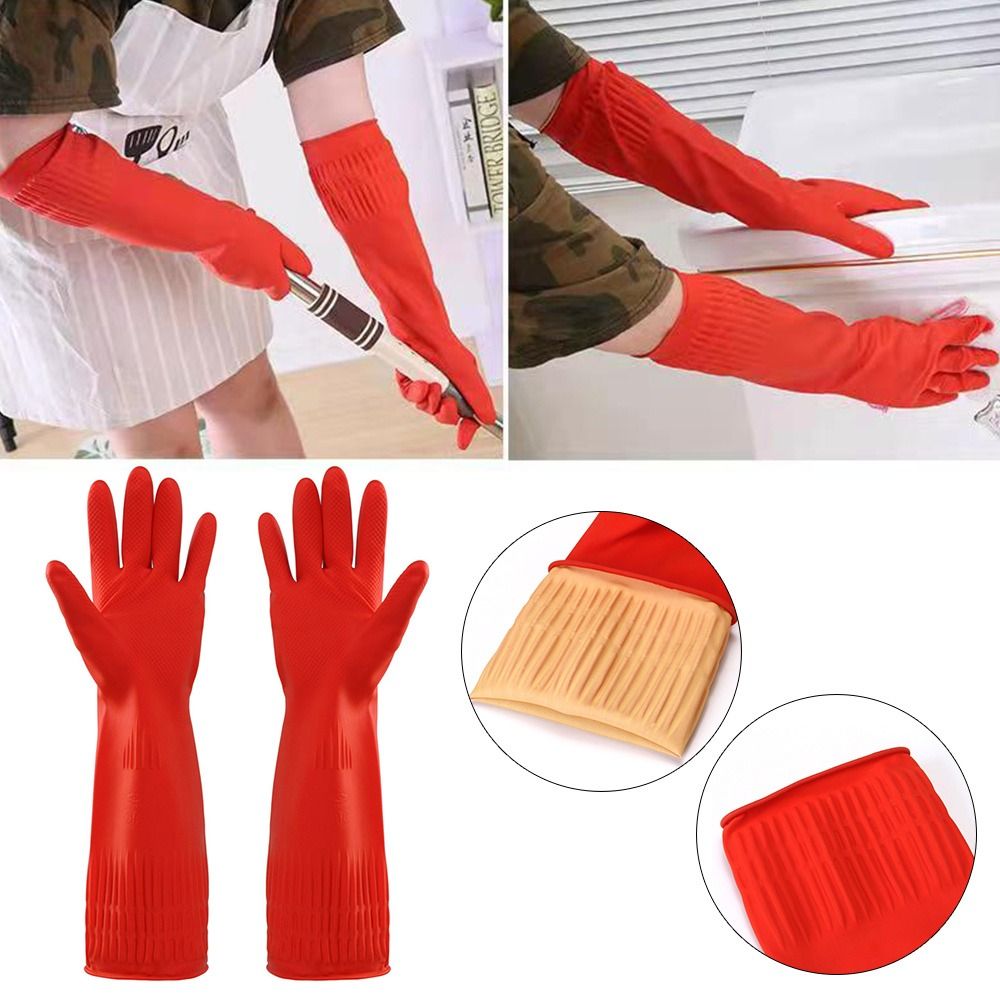 1 Pair Heavy Duty Rubber Glove - Dish Glove Rubber ulasan dan harga