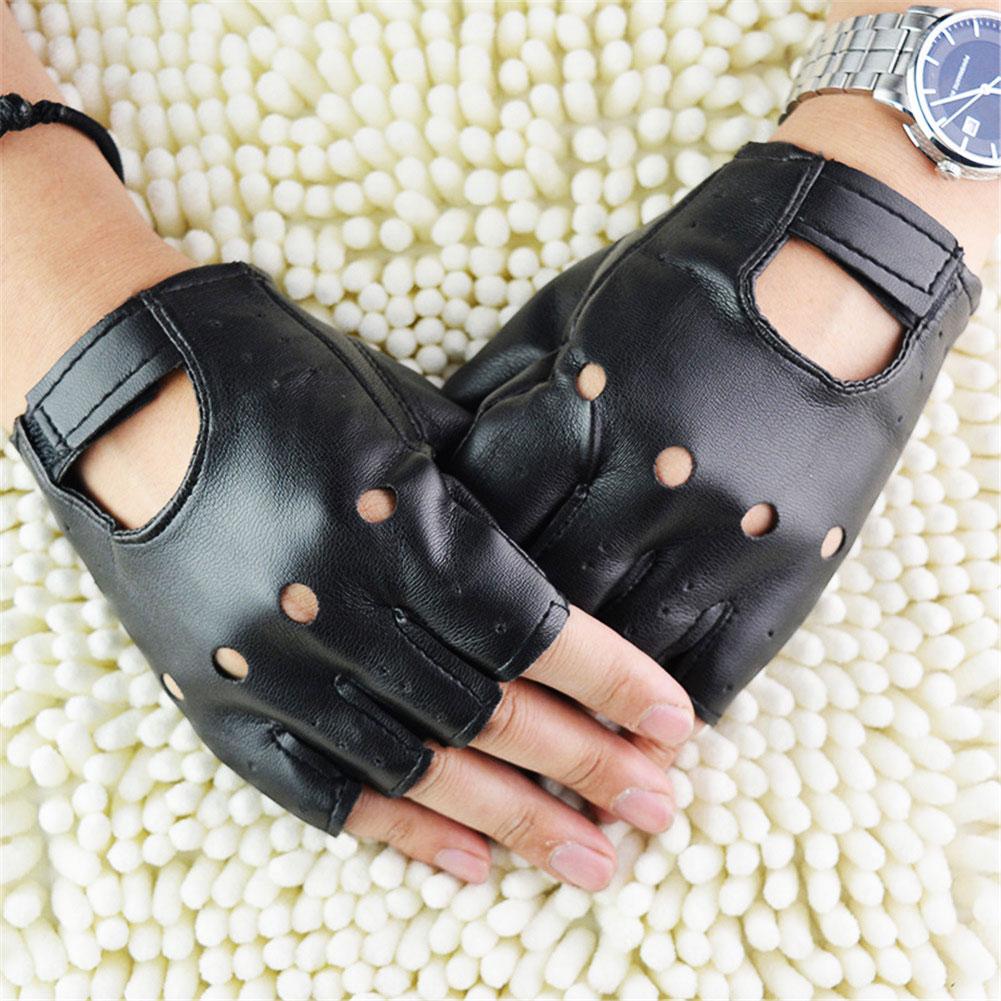 Unisex Half-Finger Gloves Thea - Leather Driving Glove ulasan dan harga