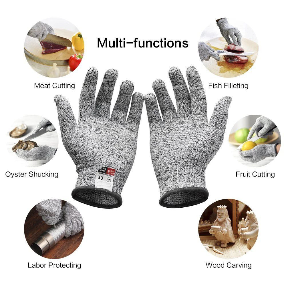 HPPE Level 5 Anti-Cut Gloves K - Cut Resistant Glove ulasan dan harga